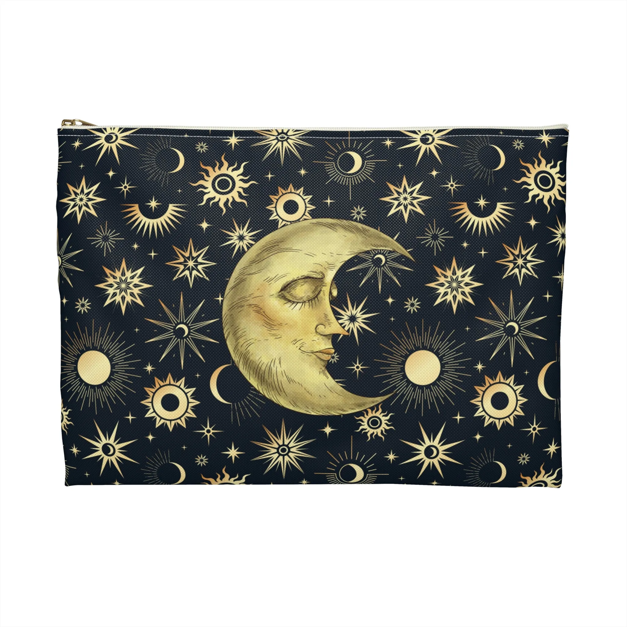 Celestial Pouch. Zipper Accessories Travel Documents Pouch pencil case, cosmetic and travel bags