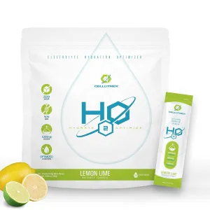 Cellutrex® H2O Electrolytes - Lemon Lime | Zero Sugar Electrolyte Powder Drink Mix | Natural Salt, Non-GMO Electrolytes for Workouts, Fasting, Wellness, and Travel | 20 Easy-Open Stick Packs