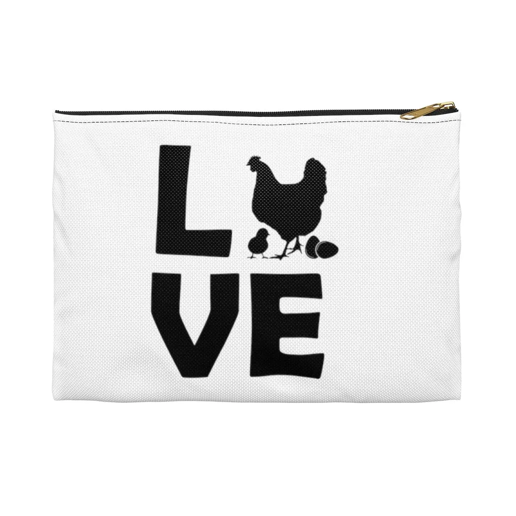 Chicken Love Accessory Pouch
