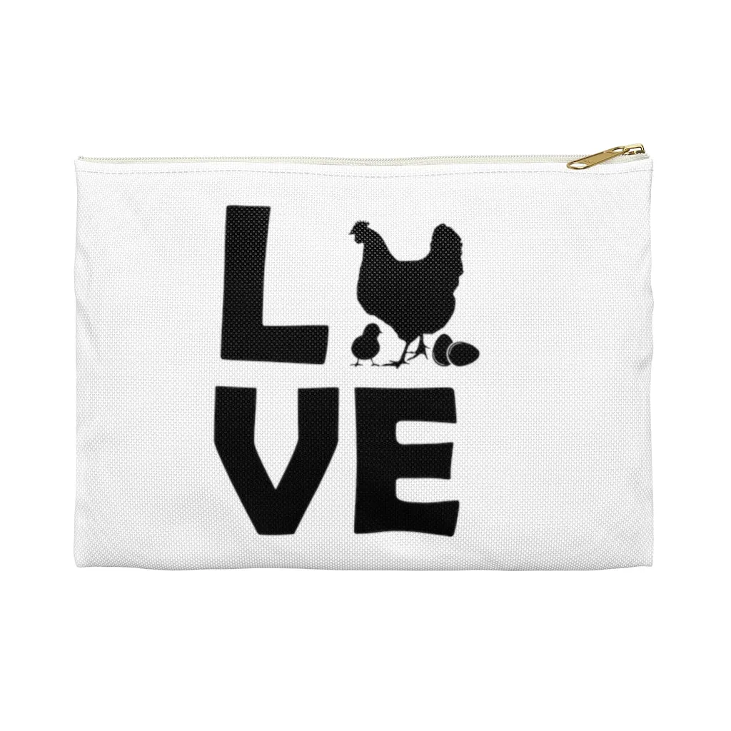 Chicken Love Accessory Pouch