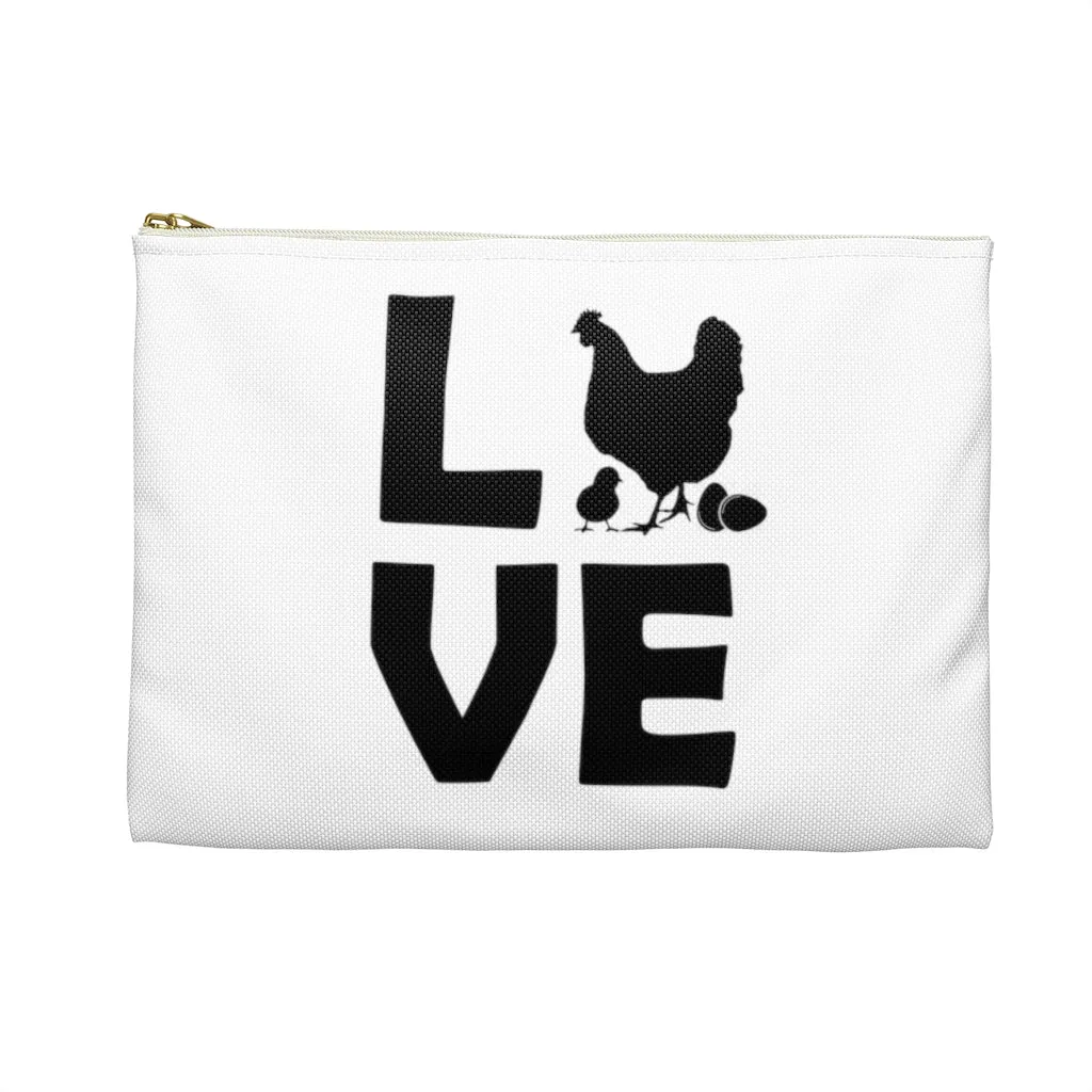 Chicken Love Accessory Pouch