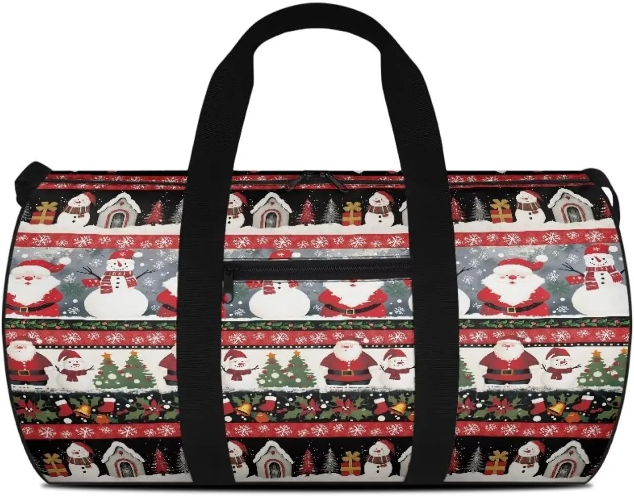 Christmas Travel Bag Weekender Overnight Bag Waterproof Sports Duffel Bag Carry On Luggage Bag for Women Men Zipper Sports Equipment Organizer for Gym Sports Yoga Bag