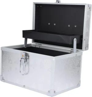 Ciieeo 1pc Pedicure Kit Makeup Train Case Cosmetic Train Case Jewelry Organizer Clear Pedicure Storage Case Portable Toolbox Manicure Supplies Case Metal Cosmetic Bag Travel Make up