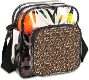 Clear Crossbody Bag Stadium Approved for Women and Men Transparent Messenger Shoulder Bag Clear Purse Bag