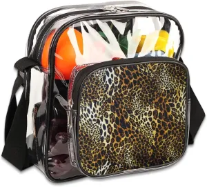 Clear Crossbody Bag Stadium Approved for Women and Men Transparent Messenger Shoulder Bag Clear Purse Bag