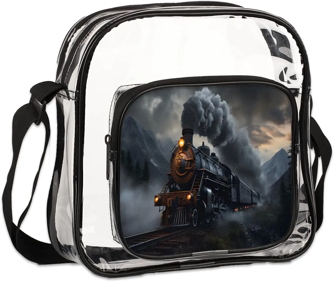 Clear Crossbody Purse Bag Clear Messenger Shoulder Bags See Through Transparent Purse