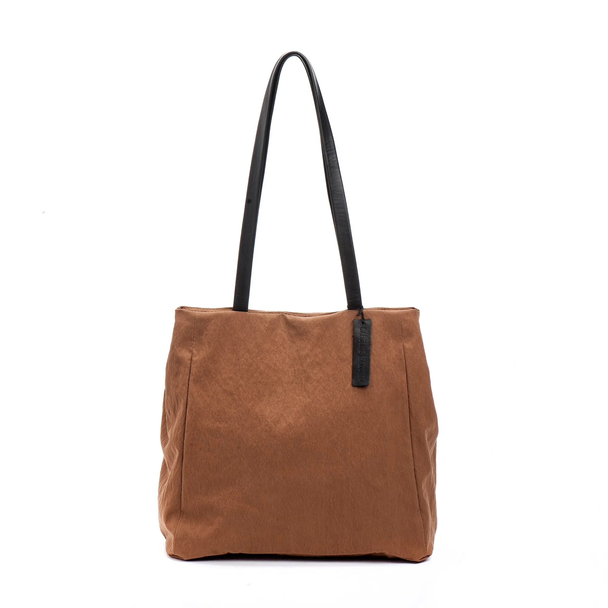 Coffee-Brown Fabric Bag