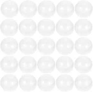 COHEALI Clear Fillable Ornaments 50pcs Mini Empty Round Capsules Transparent Plastic Bauble Sphere Kids Party Favor Prize for Gumball Machines Vending Machine