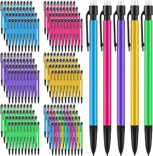 Colarr 400 Pieces Mechanical Pencils 0.7 mm with Eraser Pastel Art Pencils for Kid School Students Artist Writing Drawing Sketching
