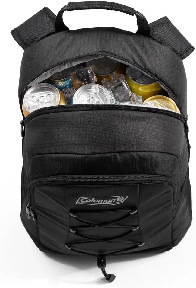 Coleman Chiller Insulated Backpack Cooler, Leakproof 28-Can Backpack Cooler with 12  Hour Ice Retention, Made with Recycled Materials
