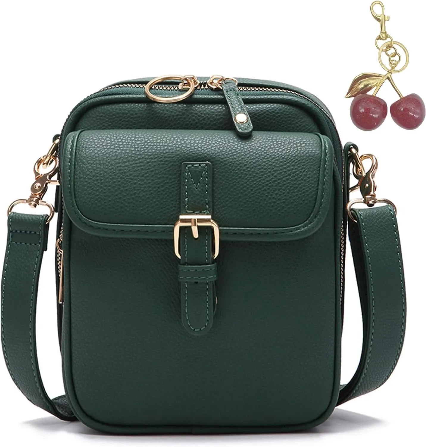 Collaboraten1 Crossbody Leather Bag, Urvashi - Luma Urvashi Retro Double-Layer Large Capacity Mini Crossbody Bags