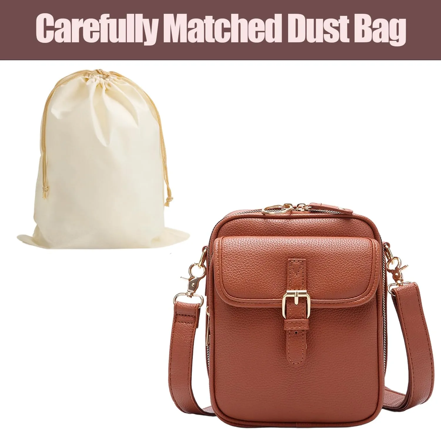 Collaboraten1 Crossbody Leather Bag, Urvashi - Luma Urvashi Retro Double-Layer Large Capacity Mini Crossbody Bags