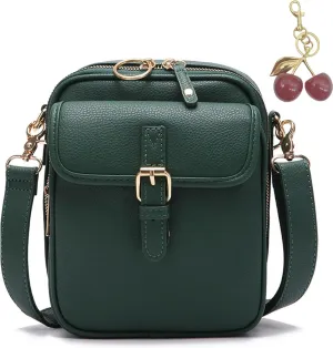 Collaboraten1 Crossbody Leather Bag, Urvashi - Luma Urvashi Retro Double-Layer Large Capacity Mini Crossbody Bags