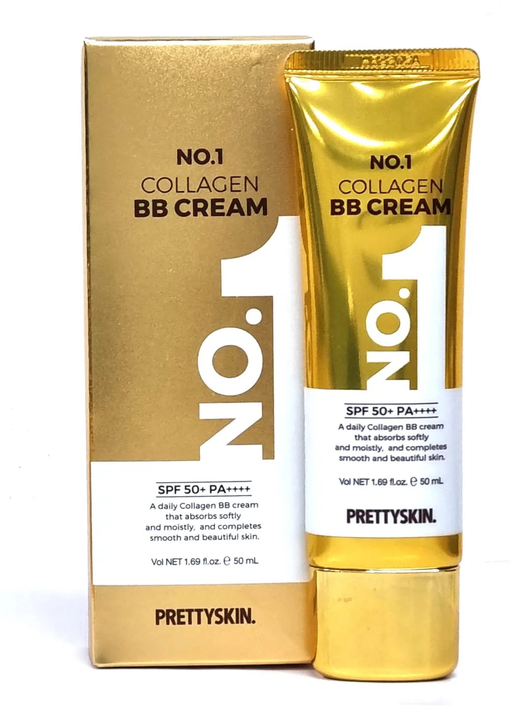 Collagen BB Cream with Zinc Oxide & Titanium Dioxide – Lightweight Daily Korean BB Cream for Moisture Balance, Natural Coverage & Skin Comfort (1.69 fl.oz.)