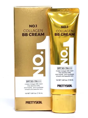 Collagen BB Cream with Zinc Oxide & Titanium Dioxide – Lightweight Daily Korean BB Cream for Moisture Balance, Natural Coverage & Skin Comfort (1.69 fl.oz.)