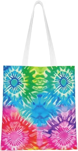 Colorful Mermaid Scales Tote Bag Reusable Shoulder Tote Bag For Women Lady Vacation, Shopping, Work