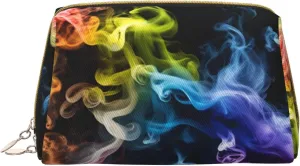 Colorful Smoke Toiletry Pouch, Travel-Friendly Makeup Organizer For Makeup Brushes, Lipsticks