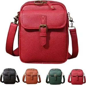 Comebybuy Purse Vintage Mini Messenger Bag, Upgrade Vintage Double Layer Large Capacity Mini Messenger Bag