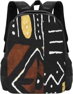 Contemporary African Mud Cloth Print 5 Lightweight Packable Backpack Travel Casual Large Capacity Daypack Foldable Backpack For Men Women