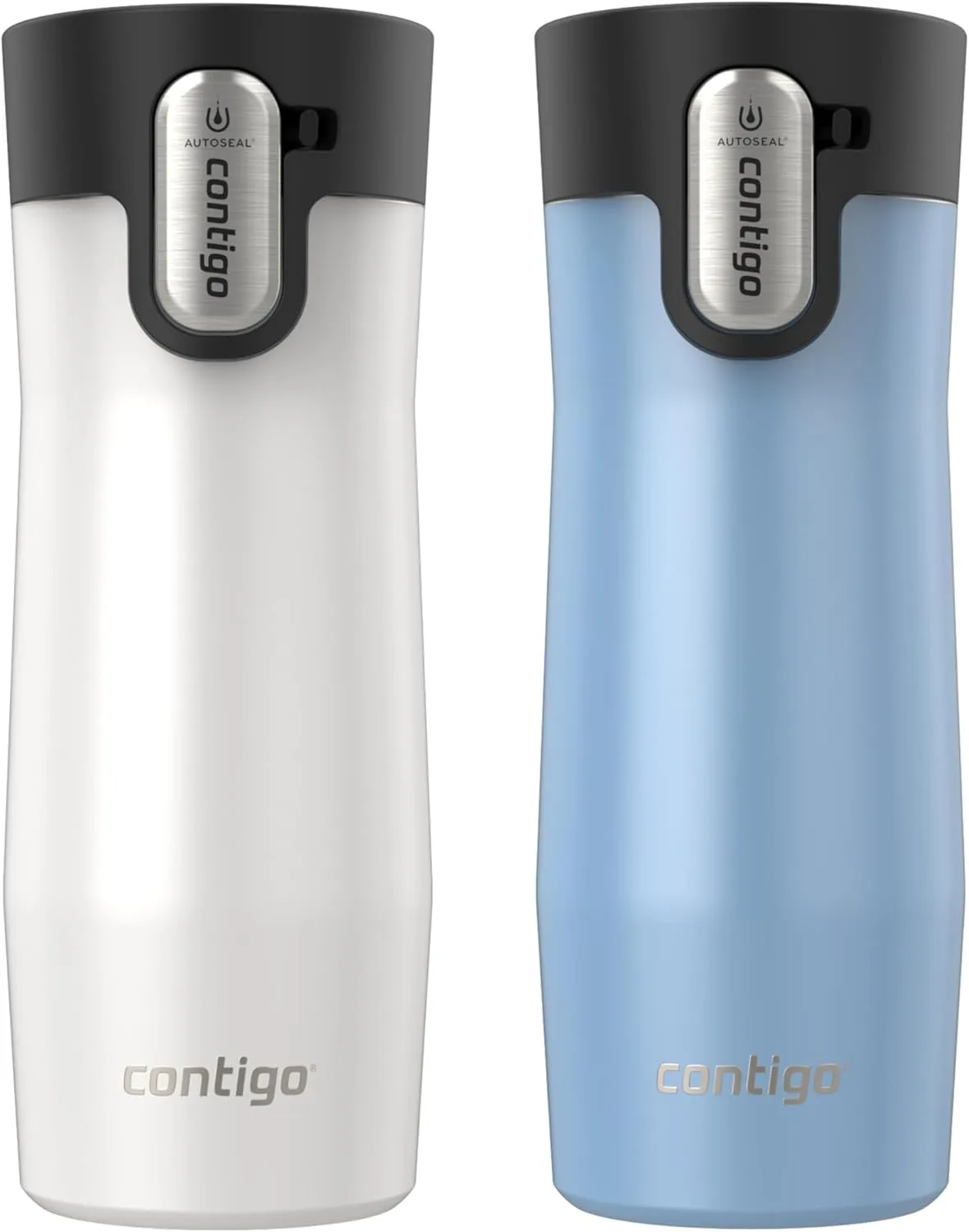 Contigo® AUTOSEAL® West Loop Vacuum-Insulated Stainless Steel Travel Mug with Easy-Clean Lid, 16 oz, 2-Pack