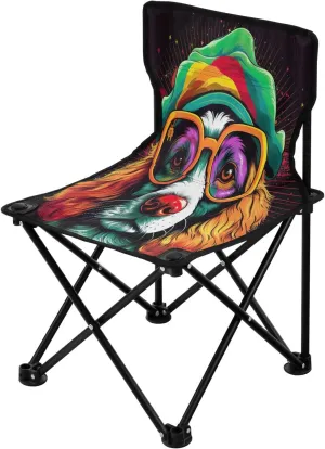 Cool Dog Ultralight Camping Chair Portable Compact Folding Beach Chair with Carry Bag for Outdoor Activities, Picnics, and Hiking