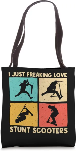 Cool Stunt Scooter Design For Men Women Scootering Scooter Tote Bag