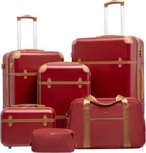 Coolife Luggage Set 3 Piece Suitcase Set Carry On Luggage PC Hardside Luggage TSA Lock Spinner Wheels Telescopic Handle