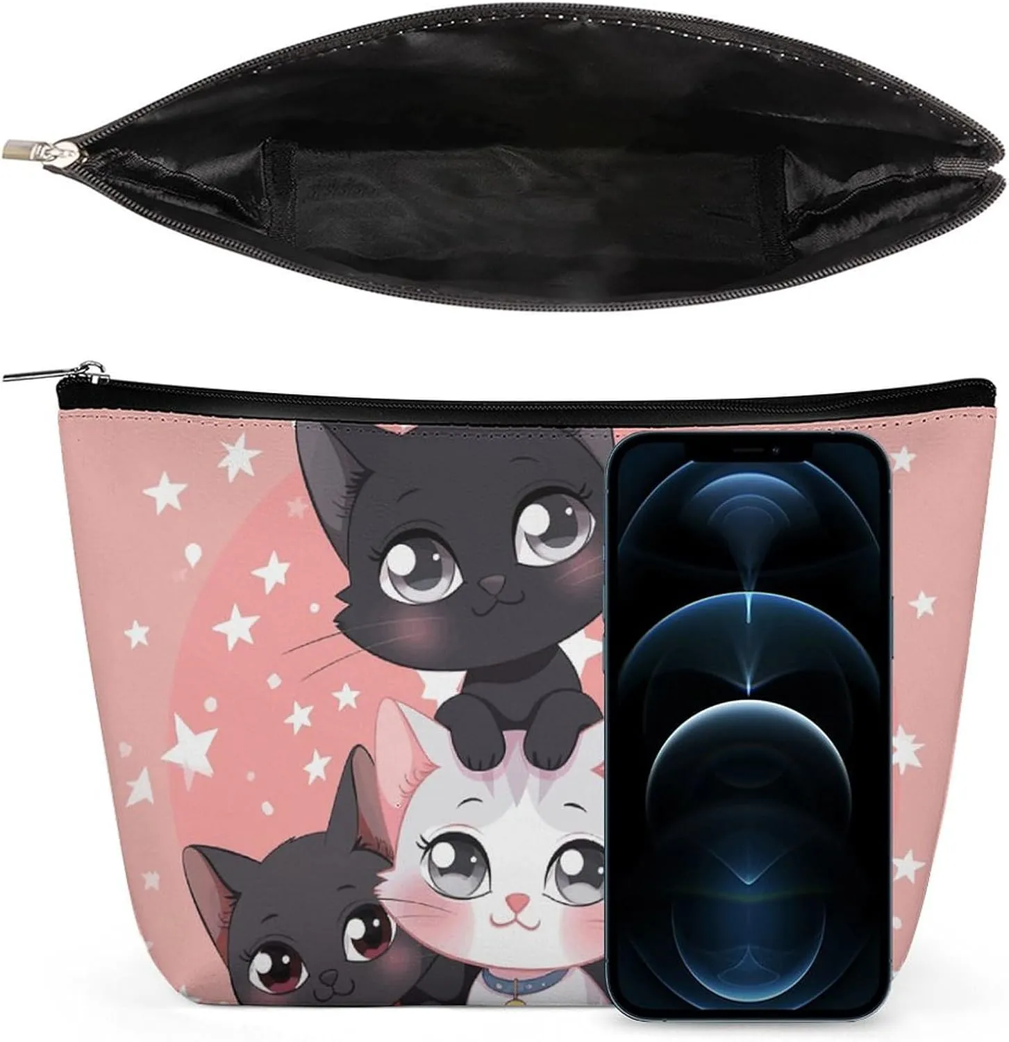 Cosmetic Bag Makeup Bags for Women Portable Makeup Bag Cartoon Little Cat Makeup Case Travel Toiletry Bag for Travel Accessories