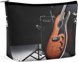 Cosmetic Bag Makeup Bags for Women Portable Makeup Bag Musical Instrument Guitar Makeup Case Travel Toiletry Bag for Travel Accessories