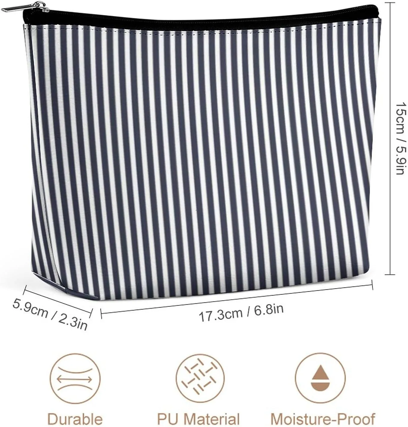Cosmetic Bag, Travel Portable Makeup Bag for Purse Pouch Beauty Zipper Organizer Toiletry Bag for Women