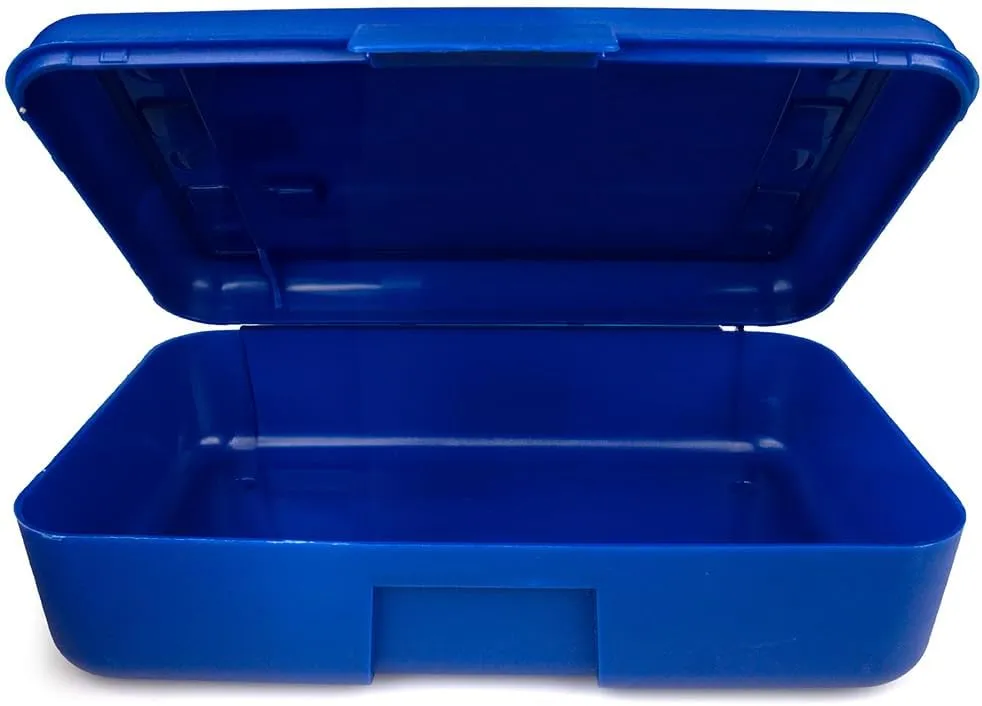 Craft County Solid Color Pencil Box – Store All Your Art Supplies in 1 Convenient Location – 5 Vibrant Colors to Choose From