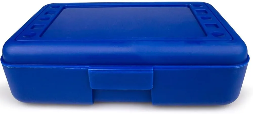 Craft County Solid Color Pencil Box – Store All Your Art Supplies in 1 Convenient Location – 5 Vibrant Colors to Choose From