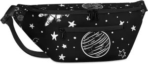 Crossbody Sling Bag for Women Men Astronaut Rocket Star Lightweight Travel Essentials Chest Bag Waterproof Sling Backpack and Cross Body Bag for Daily Use