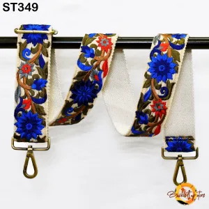 Crossbody Strap for Purses Handbag Embroidered Purse Strap Boho Bag Strap Floral Embroidery Replacement Strap Boho Guitar Strap Gift for her