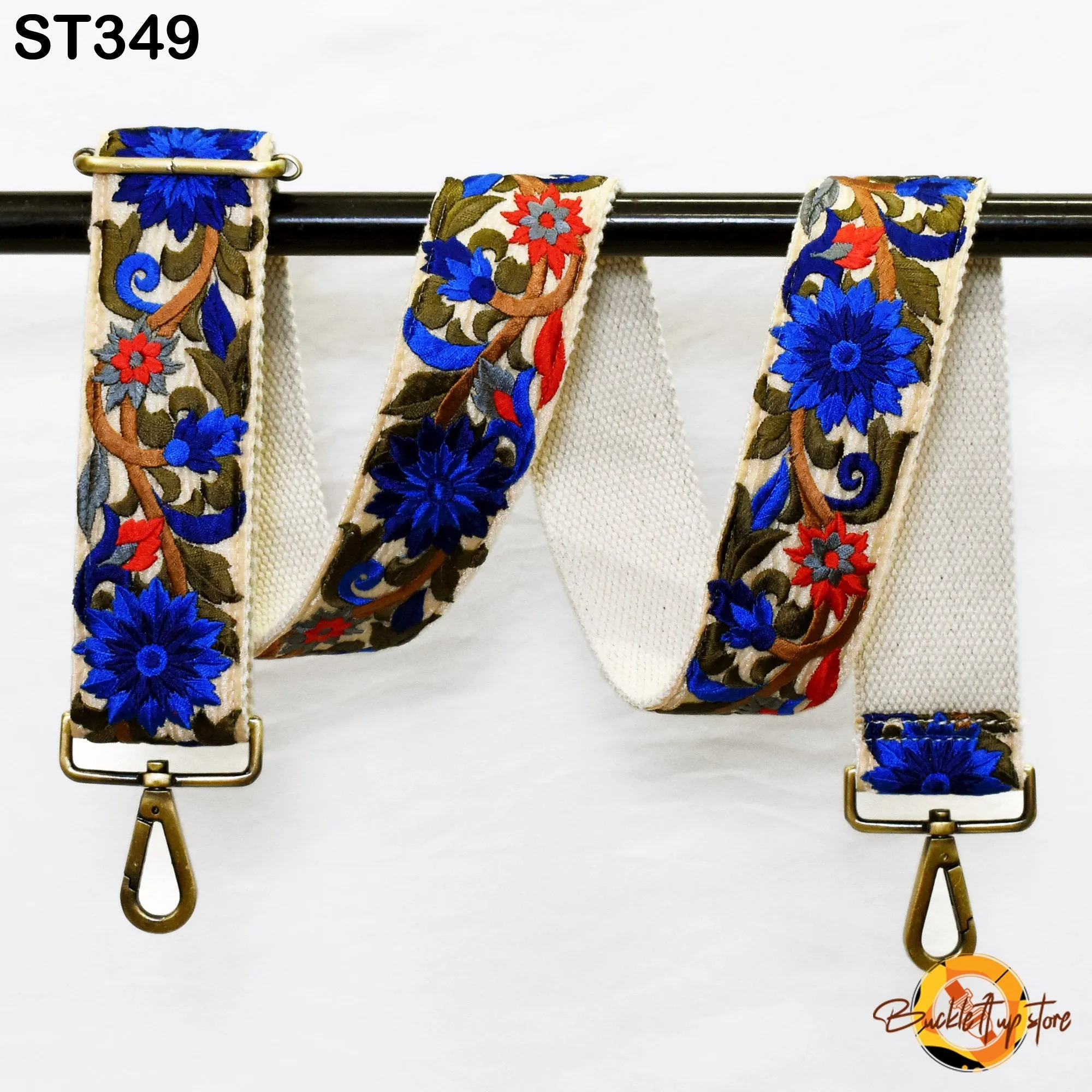 Crossbody Strap for Purses Handbag Embroidered Purse Strap Boho Bag Strap Floral Embroidery Replacement Strap Boho Guitar Strap Gift for her