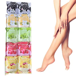 Crystal Jelly Pedicure Foot Soak Packets – 5Pack Foot Spa Soak for Pedicure, Jelly Foot Soaker – Pedicure Foot Bath Soak for Feet – 5 Scents: Mint, Milk & More - Ideal for Home Pedicure & Foot Care