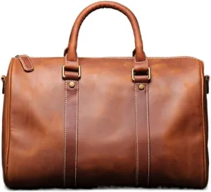 CSCDD Men's Handbag Short-distance Travel Travel Bag Handmade Shoulder Messenger Bag Luggage Bag