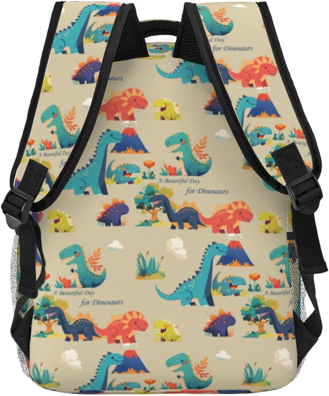 Custom Cute Dinosaur Backpack,Personalized Cartoon Daypacks With Name/Text,Customized Laptop Backpack For Women Men,Large Capacity Casual Travel Computer Bag For Work Camping