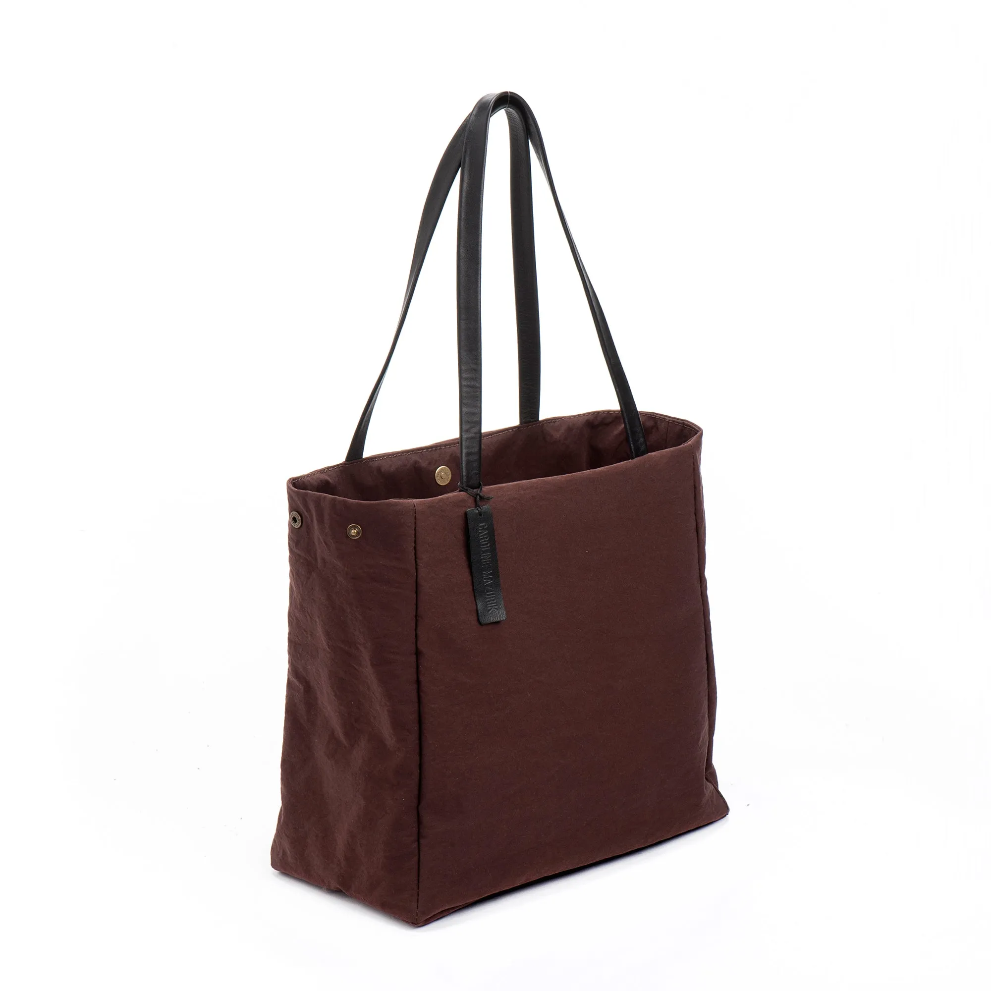 Dark Brown Fabric Bag