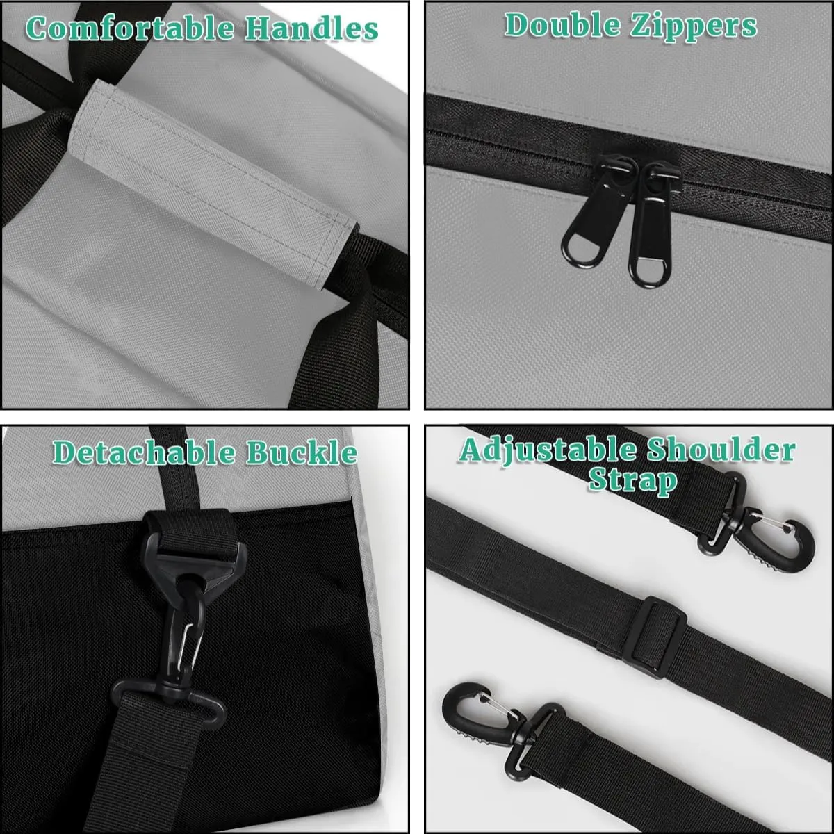 Dark Gray Personalized Duffel Bag, Custom Travel Bag with Name, Initial Weekender Overnight Bag Monogram Sport Gym Bags for Women Men