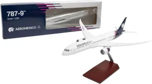 Daron Aeroméxico 787-9 1/200 Collectible Injection-Molded Plastic Airplane Model with Plastic Display Stand for Ages 14 