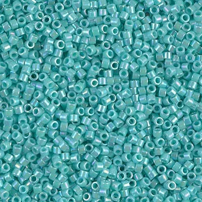DB 1576, Dark Sea Foam, AB, Opaque - Miyuki Delica Beads - Size 11 - 5 grams - Japanese Cylinder Seed Beads - Retail & Wholesale