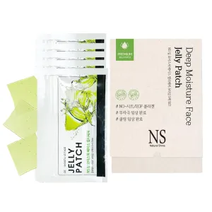 Deep Moisture Face Jelly Patch Set | korean skin care | Instant Cooling & Pore Care | Seaweed, Chlorella, Vegetable Collagen, E.G.F. | Sunburn, Redness & Skin Hydration Relief (5 Sheets, 60 Patches)