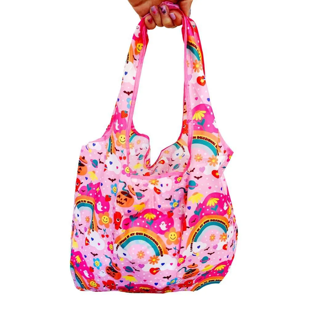 Delusional World Reusable Tote Bag