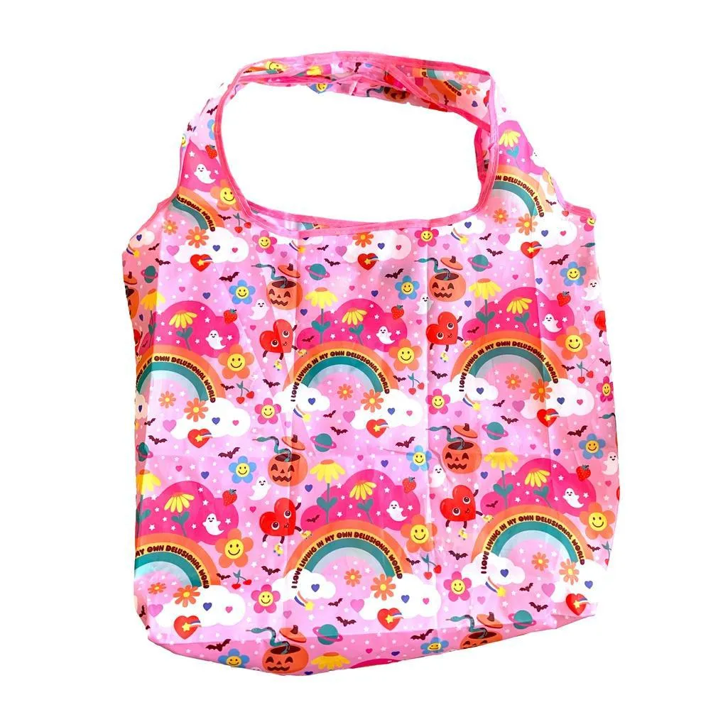 Delusional World Reusable Tote Bag
