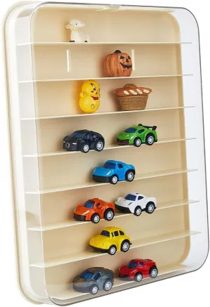 DICOSMETIC Wall Figures Display Box Display Case for Minifigure Figures Building Block Miniatures Cases Mounted Plastic Storage Box Small Action Figure Displays Cabinet Mini Showcase for Collectibles