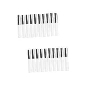 Didiseaon 30pcs Fashion Lip Gloss Tube Circular Design Plastic Container for Easy Use for Lip Gloss Oil and Dye Liquid Travel-friendly and Lightweight