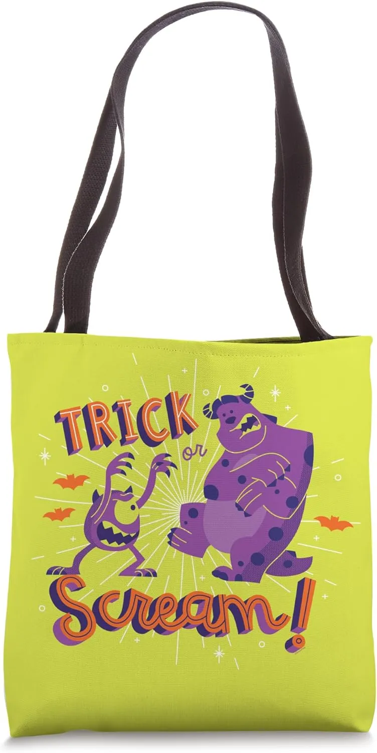 Disney PIXAR Monsters, Inc. Mike & Sulley Trick or Scream Tote Bag