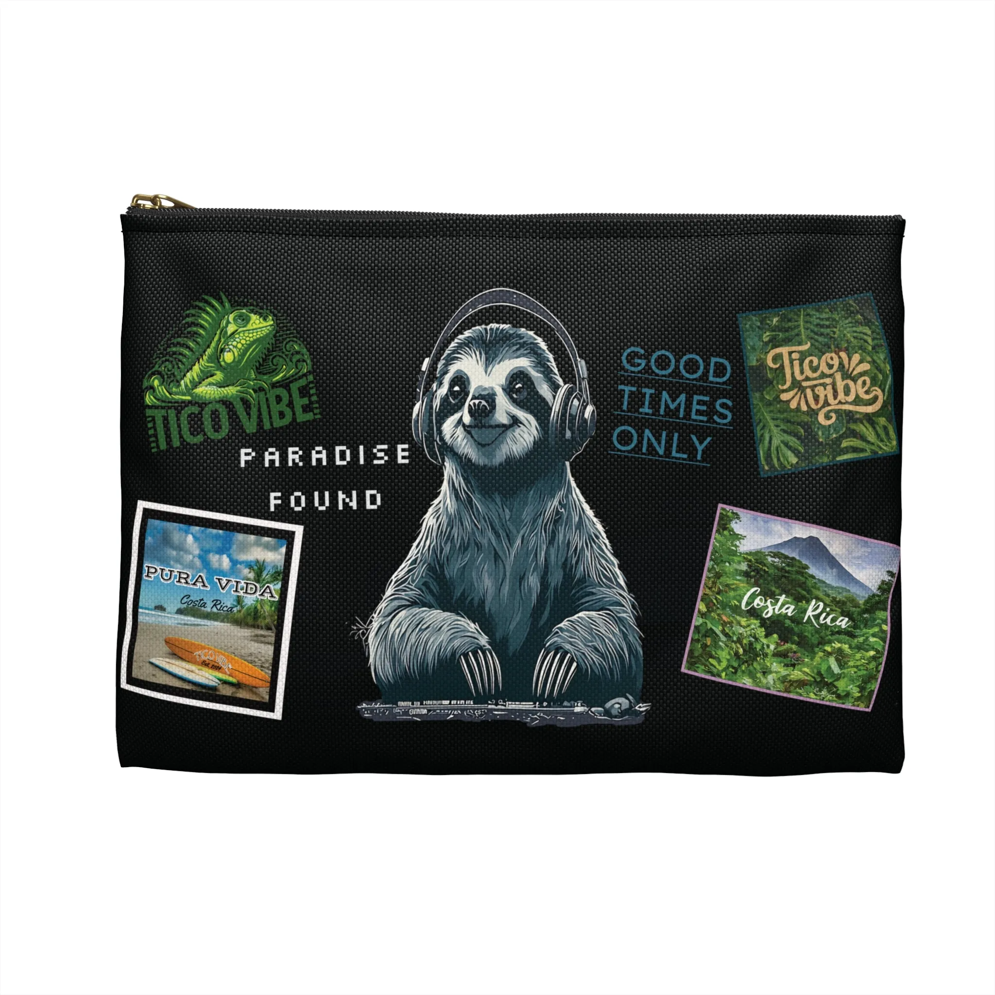 DJ Sloth Accessory Pouch