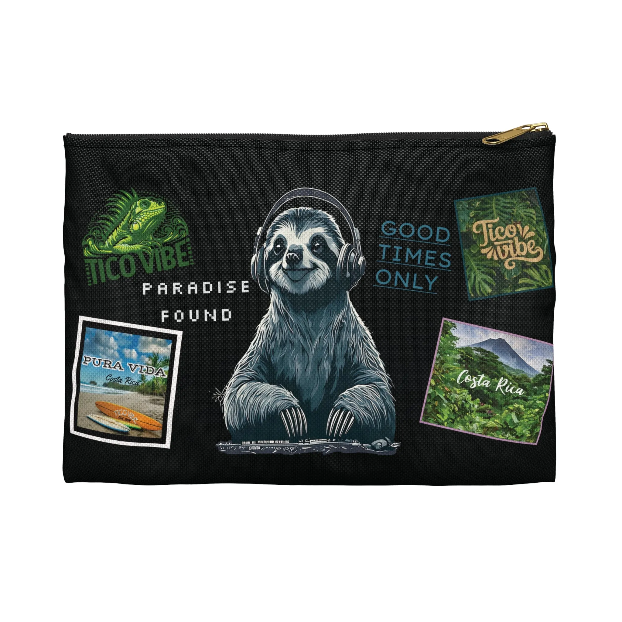 DJ Sloth Accessory Pouch